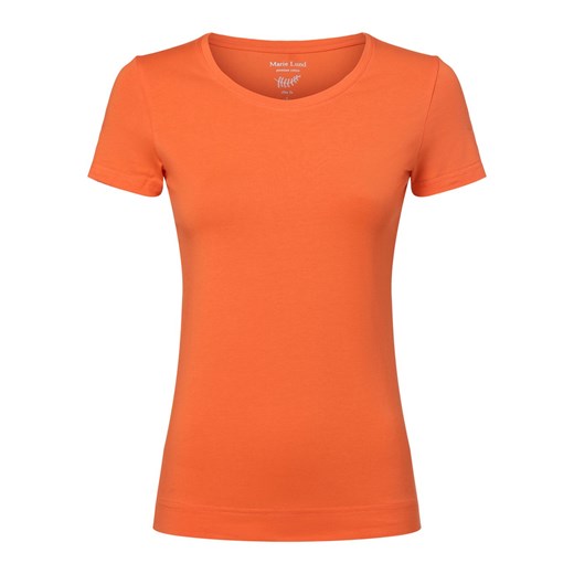 Marie Lund T-shirt damski Kobiety Dżersej pomarańczowy jednolity ze sklepu vangraaf w kategorii Bluzki damskie - zdjęcie 166085095