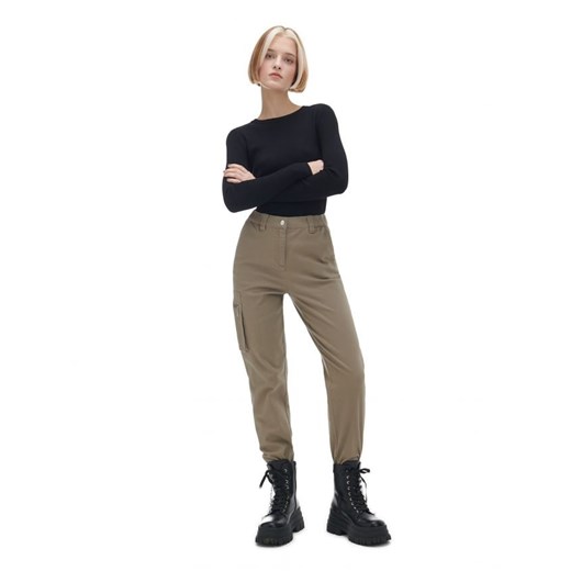 Cropp - Czarny sweter w prążki - czarny Cropp XL Cropp