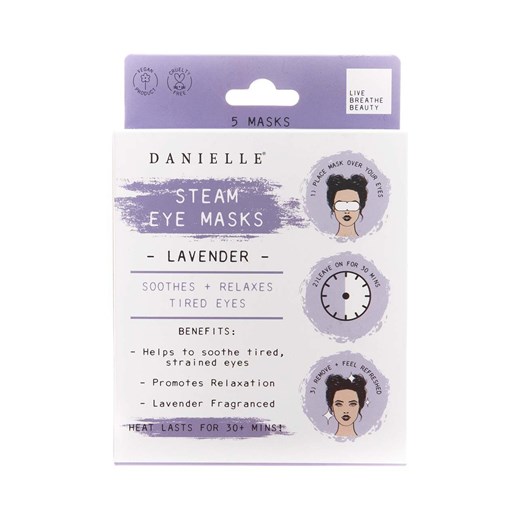 Danielle Beauty płatki na oczy Lavender Steam Eye Mask 5-pack ze sklepu ANSWEAR.com w kategorii Płatki pod oczy - zdjęcie 166092489