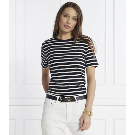 Tommy Hilfiger T-shirt | Slim Fit ze sklepu Gomez Fashion Store w kategorii Bluzki damskie - zdjęcie 166109219