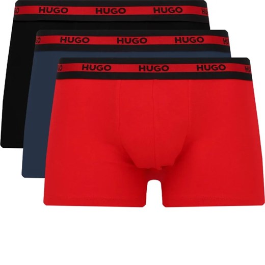 Hugo Bodywear Bokserki 3-pack TRUNK TRIPLET PLANE ze sklepu Gomez Fashion Store w kategorii Majtki męskie - zdjęcie 166109245