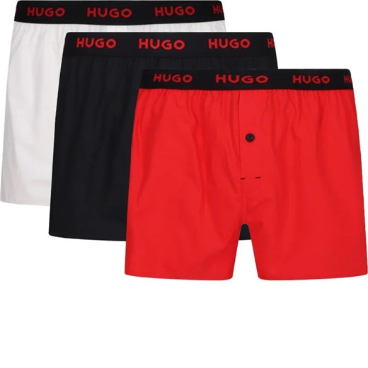Hugo Bodywear Bokserki 3-pack WOVEN BOXER TRIPLET ze sklepu Gomez Fashion Store w kategorii Majtki męskie - zdjęcie 166109247