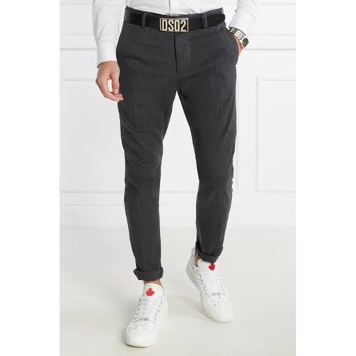 Dsquared2 Wełniane Spodnie Flannel Sexy Chino Pant | Slim Fit Dsquared2 48 Gomez Fashion Store