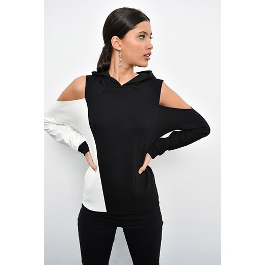 Cool and sexy Bluza w kolorze czarno-białym ze sklepu Limango Polska w kategorii Bluzy damskie - zdjęcie 166111969