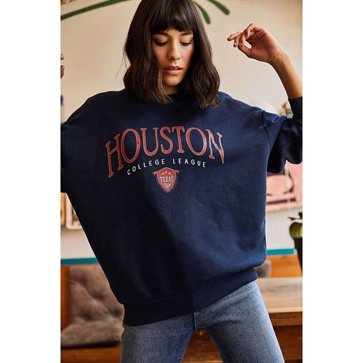 Olalook bluza damska z napisami jesienna 