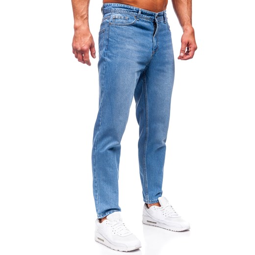Niebieskie spodnie jeansowe męskie regular fit Denley GT23 30/S okazja Denley