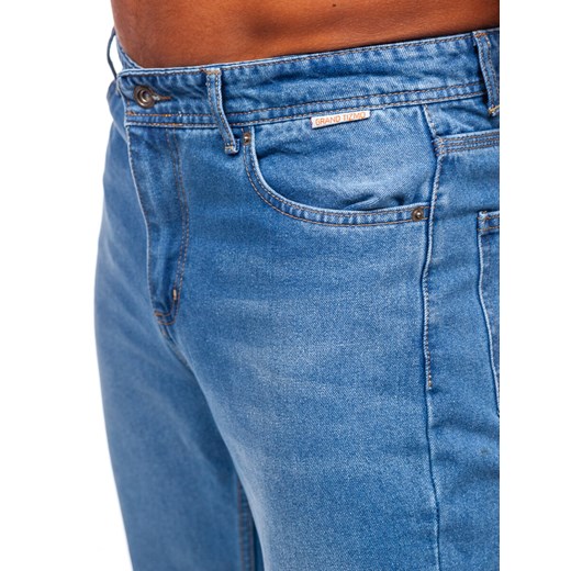Niebieskie spodnie jeansowe męskie regular fit Denley GT23 29/S Denley okazyjna cena