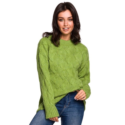 Be Wear Sweter w kolorze zielonym S/M Limango Polska wyprzedaż