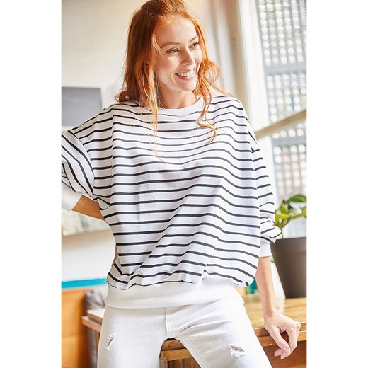 Olalook Bluza w kolorze biało-czarnym Olalook L promocyjna cena Limango Polska