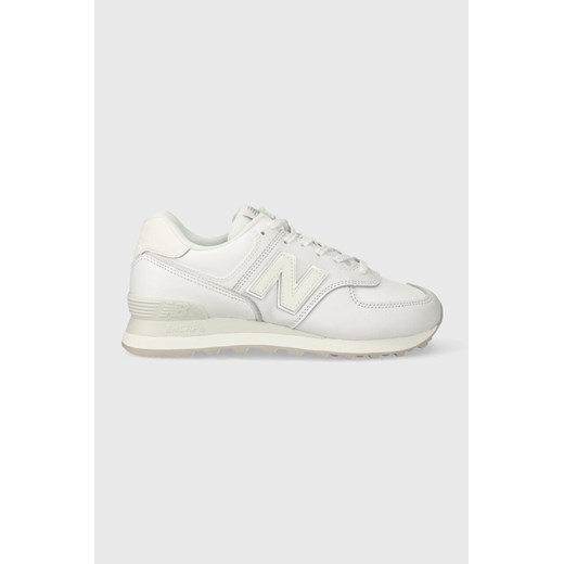 New Balance sneakersy skórzane 574 kolor biały WL574IM2 ze sklepu ANSWEAR.com w kategorii Buty sportowe damskie - zdjęcie 166127737