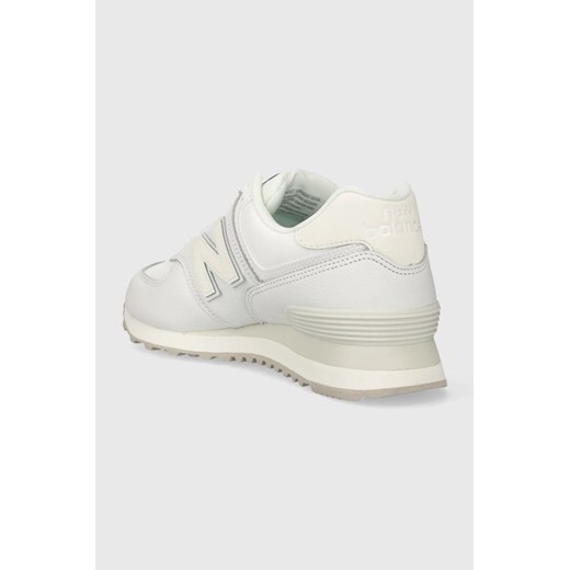 Buty sportowe damskie białe New Balance sneakersy new 575 skórzane na płaskiej podeszwie