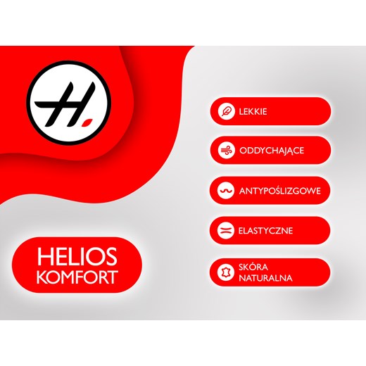 Lekkie, wygodne botki damskie sznurowane- HELIOS Komfort 612S, czarne Helios Komfort 41 ulubioneobuwie