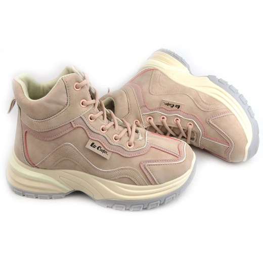 Trapery, śniegowce damskie na platformie - LEE COOPER LCJ-23-44-1975L, różowe Lee Cooper 37 ulubioneobuwie