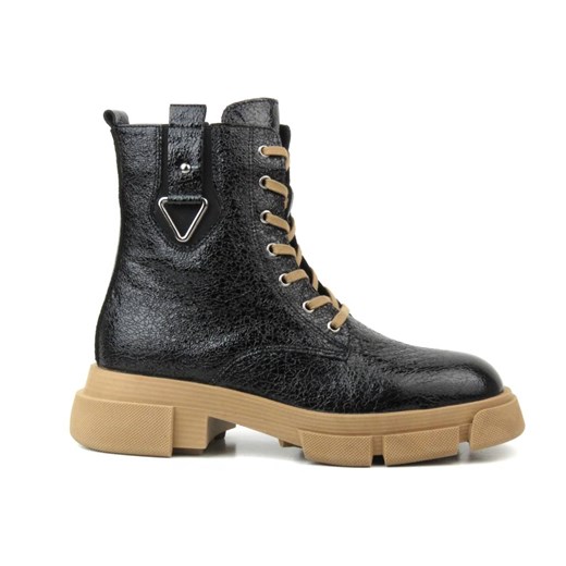 Botki, trzewiki damskie - VENEZIA 10025, czarne Venezia 40 ulubioneobuwie