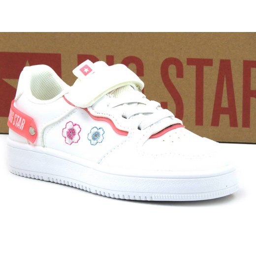 Buty sportowe dla dziewczynki - Big Star JJ374080, białe 35 wyprzedaż ulubioneobuwie