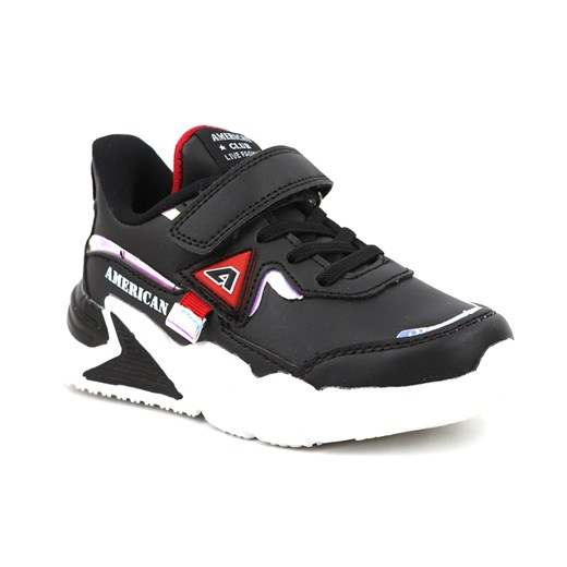 Buty sportowe dziecięce, adidasy American Club AA 20/22, czarne American Club 28 wyprzedaż ulubioneobuwie