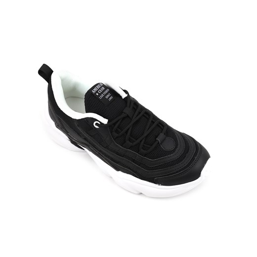 Buty sportowe damskie, adidasy American Club FH 30/22, czarne American Club 39 ulubioneobuwie okazja