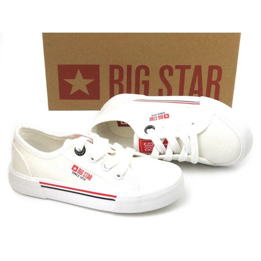 Trampki, buty sportowe dziecięce BIG STAR JJ374170, białe 34 okazyjna cena ulubioneobuwie