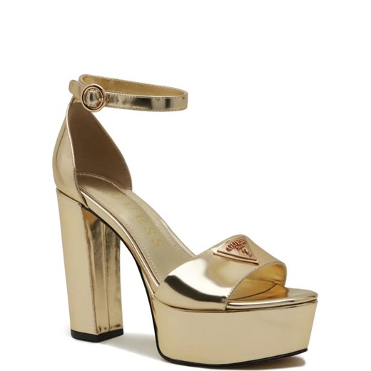 Guess Skórzane sandały na słupku ze sklepu Gomez Fashion Store w kategorii Sandały damskie - zdjęcie 166148567