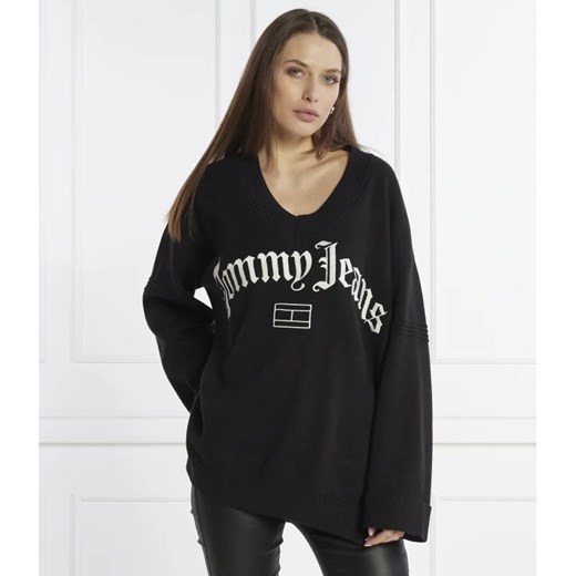 Tommy Jeans Sweter GRUNGE 1 | Oversize fit ze sklepu Gomez Fashion Store w kategorii Swetry damskie - zdjęcie 166148589