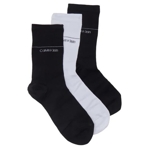 Skarpetki damskie Calvin Klein sportowe czarne z poliamidu