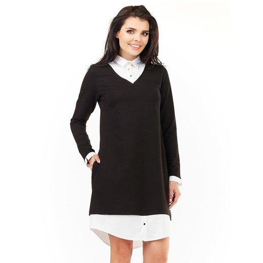 INFINITE YOU Sukienka w kolorze czarno-białym ze sklepu Limango Polska w kategorii Sukienki - zdjęcie 166149817