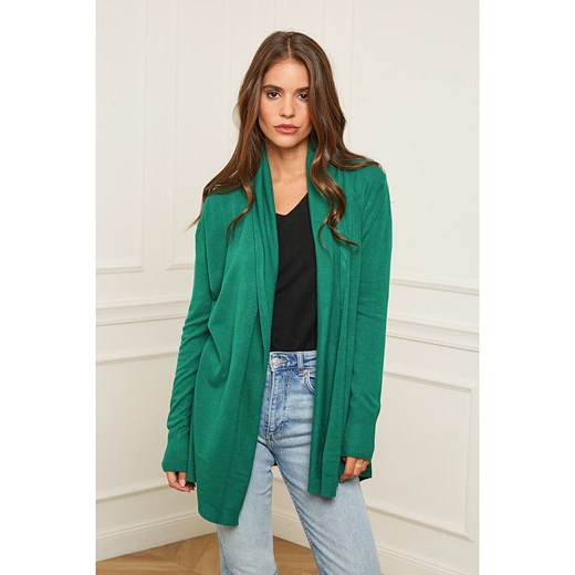 Soft Cashmere Kardigan w kolorze zielonym ze sklepu Limango Polska w kategorii Swetry damskie - zdjęcie 166149868