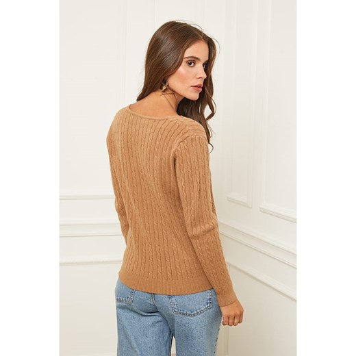 Soft Cashmere Sweter w kolorze karmelowym Soft Cashmere 34/36 wyprzedaż Limango Polska