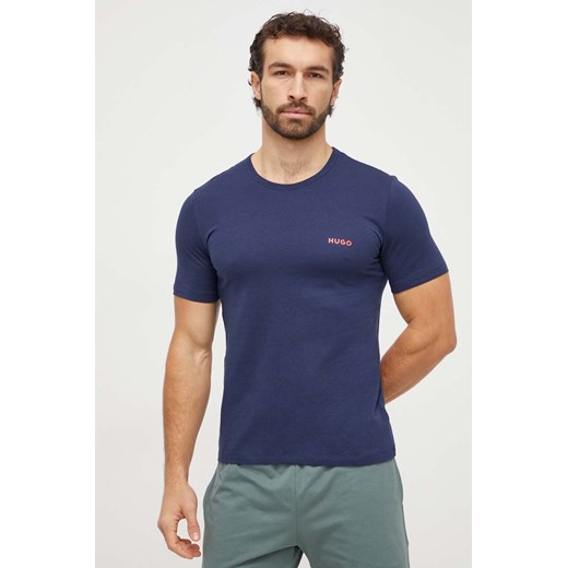 HUGO t-shirt bawełniany 3-pack kolor szary z nadrukiem S ANSWEAR.com