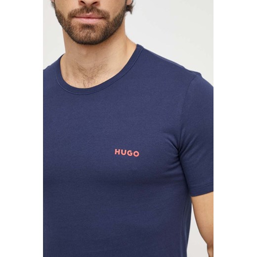 HUGO t-shirt bawełniany 3-pack kolor szary z nadrukiem XS ANSWEAR.com