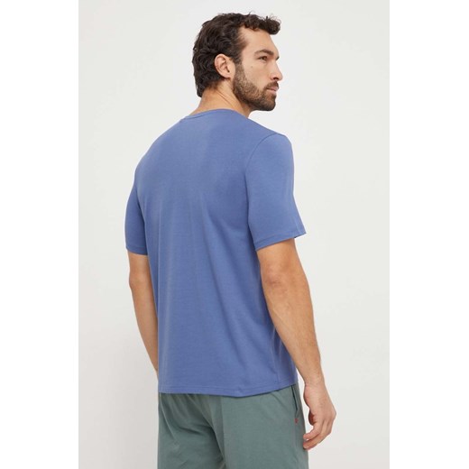 BOSS t-shirt lounge kolor niebieski melanżowy M ANSWEAR.com