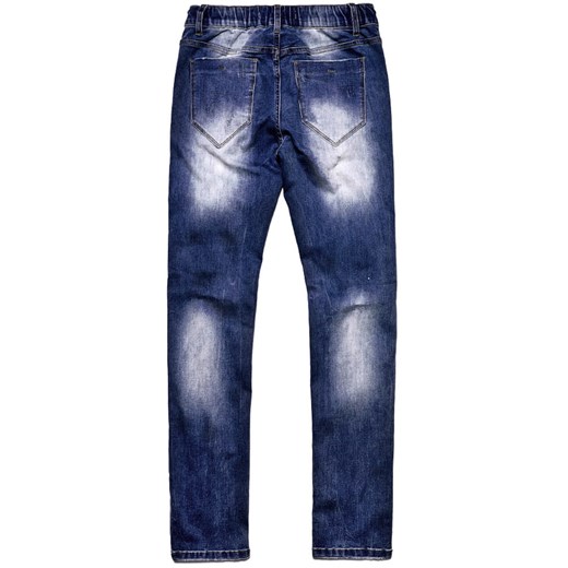 Spodnie jeansowe męskie granatowe z sznurkiem Recea Recea M Recea.pl okazyjna cena