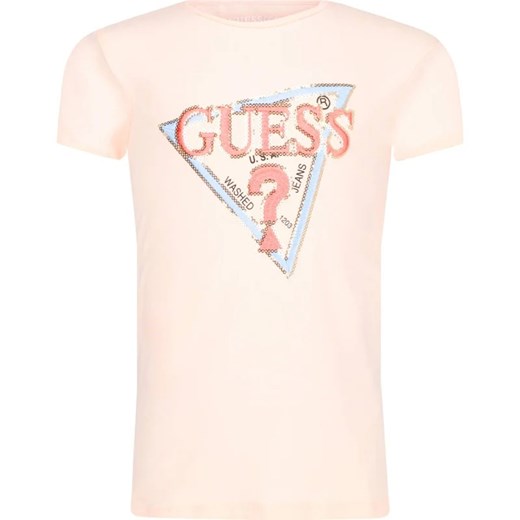 Guess T-shirt | Regular Fit ze sklepu Gomez Fashion Store w kategorii Bluzki dziewczęce - zdjęcie 166156115