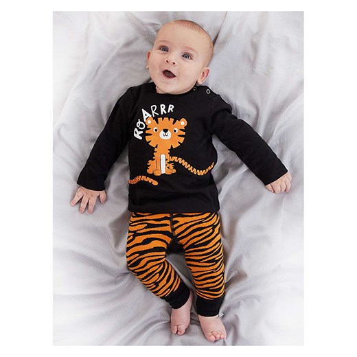 Denokids 2-częściowy zestaw &quot;Tiger&quot; w kolorze czarno-pomarańczowym ze sklepu Limango Polska w kategorii Komplety niemowlęce - zdjęcie 166161389