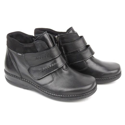 Botki AXEL casual z zamkiem płaskie 
