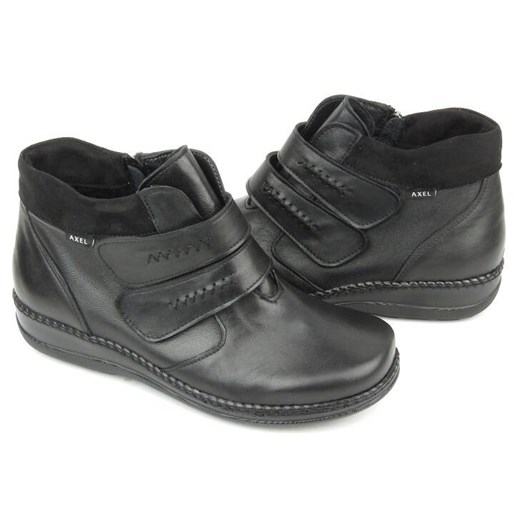 Botki AXEL płaskie z zamkiem casual 