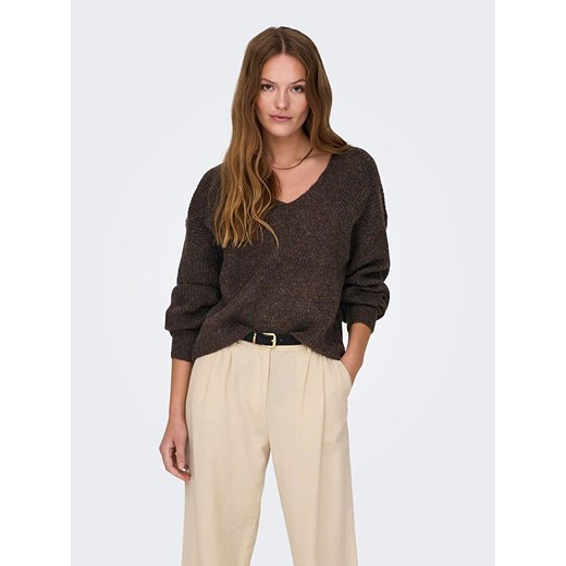 ONLY Sweter w kolorze brązowym ze sklepu Limango Polska w kategorii Swetry damskie - zdjęcie 166180835