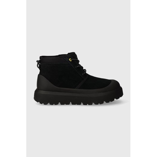 UGG buty zamszowe Neumel Weather Hybrid męskie kolor czarny 1143991 ze sklepu ANSWEAR.com w kategorii Buty zimowe męskie - zdjęcie 166183736