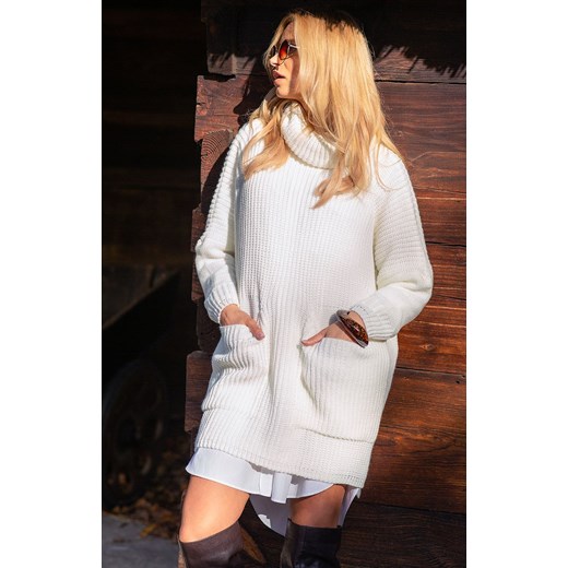 Sweter damski Fobya z golfem