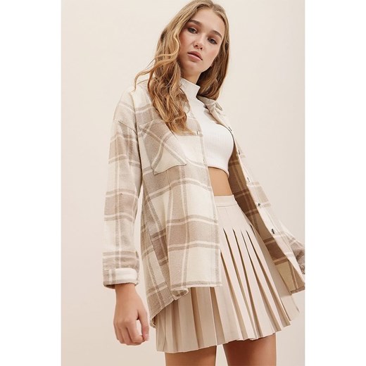 Trend Alacati Koszula w kolorze beżowym Trend Alacati L wyprzedaż Limango Polska