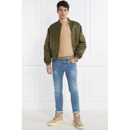 T-shirt męski Tommy Jeans beżowy z krótkim rękawem