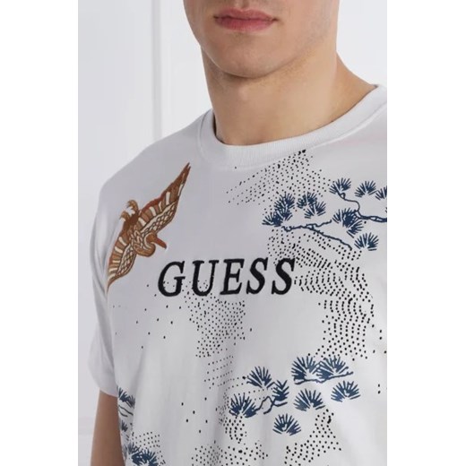 T-shirt męski Guess biały