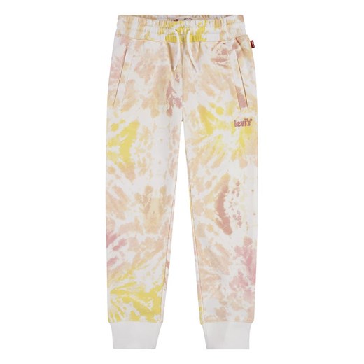 Levi's Kids Spodnie dresowe w kolorze biało-żółtym 128 promocyjna cena Limango Polska