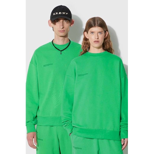 Pangaia bluza bawełniana kolor zielony z nadrukiem ze sklepu PRM w kategorii Bluzy męskie - zdjęcie 166191035