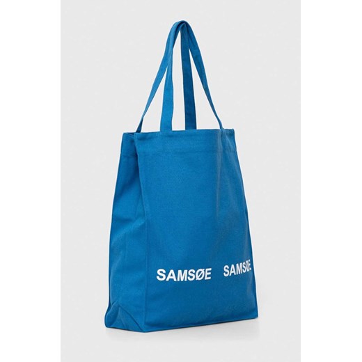 Samsoe Samsoe torebka kolor niebieski Samsoe Samsoe ONE PRM
