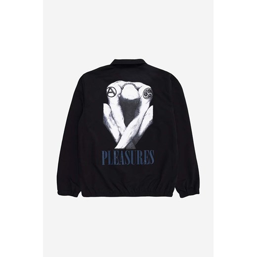 PLEASURES kurtka Bended Coach Jacket męska kolor czarny przejściowa oversize Pleasures S wyprzedaż PRM