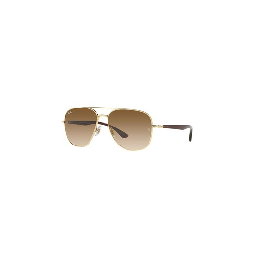 Ray-Ban okulary przeciwsłoneczne kolor złoty 0RB3683 ze sklepu PRM w kategorii Okulary przeciwsłoneczne damskie - zdjęcie 166191795