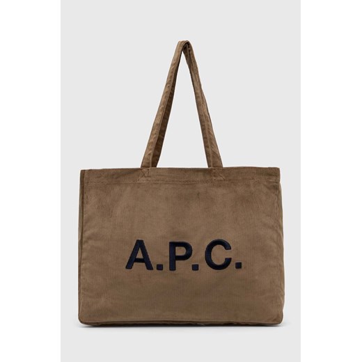 A.P.C. torebka kolor brązowy ONE okazja PRM