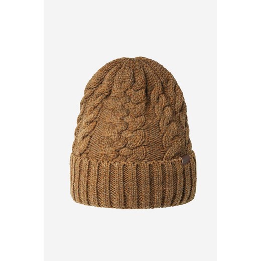 Kangol czapka Cable Beanie HEATHER kolor brązowy z grubej dzianiny K3376HT-TANHEATHER ze sklepu PRM w kategorii Czapki zimowe damskie - zdjęcie 166192109