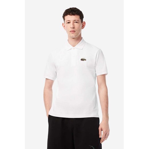 Lacoste polo bawełniane x Netflix kolor biały z aplikacją ze sklepu PRM w kategorii T-shirty męskie - zdjęcie 166192466